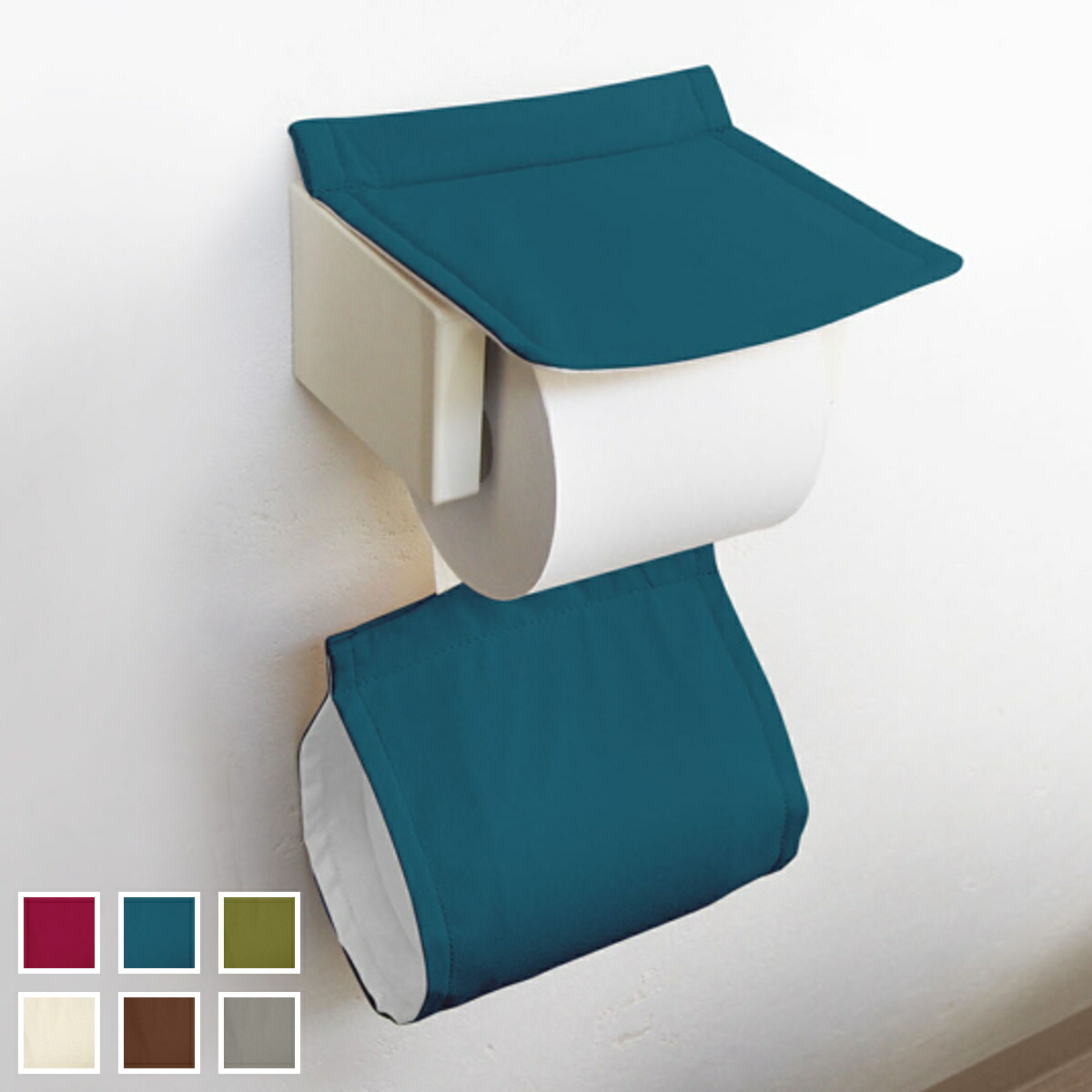 楽天市場】トイレットペーパーホルダーカバー ペーパーホルダーカバー