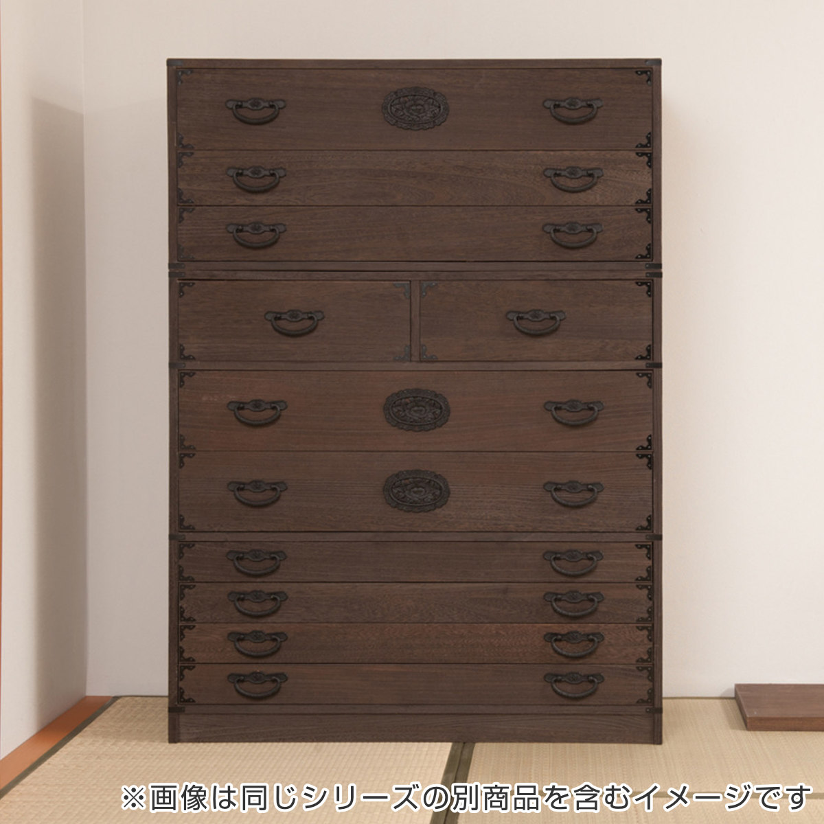 楽天市場】焼桐タンス 7段 民芸調 桐箪笥 日本製 幅100cm （ 桐タンス