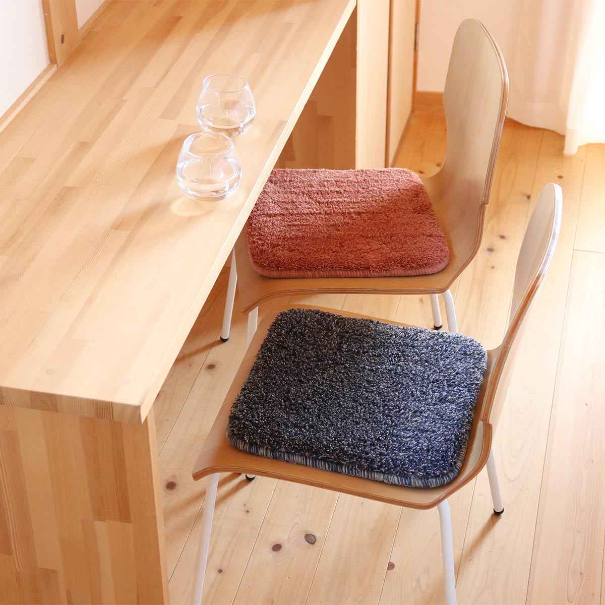 楽天市場】＆NE チェアパッド Mix 四角 35×35cm 低反発 （ おしゃれ