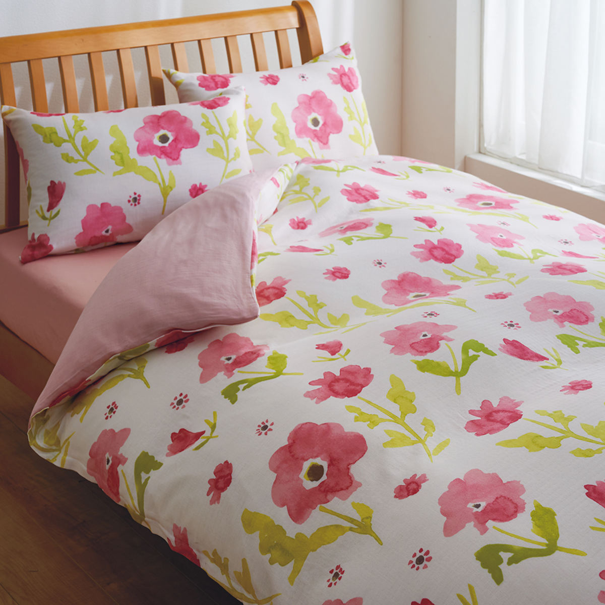 楽天市場】西川 掛け布団カバー フラワー mee シングルロング 綿100