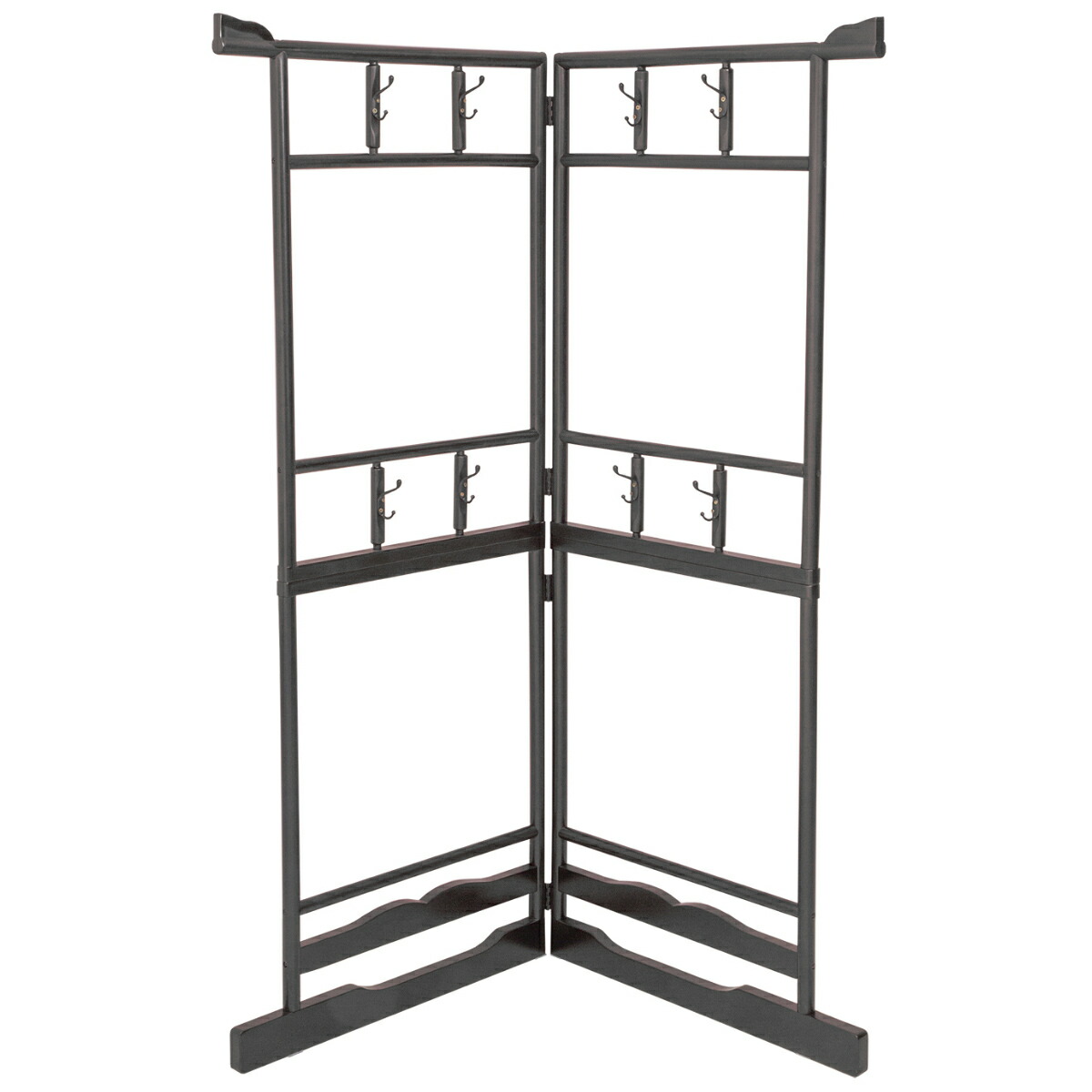 楽天市場】衣桁 2段 木製 和装ハンガーラック 高さ172.5cm （ 送料無料