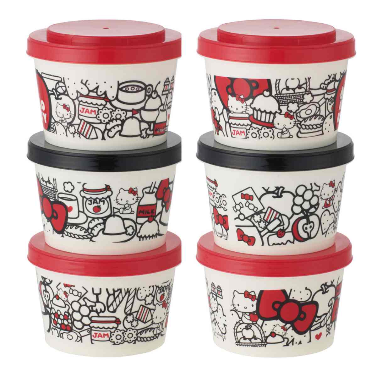 楽天市場】保存容器 240ml 薄肉保存容器 3個セット ハローキティ KT