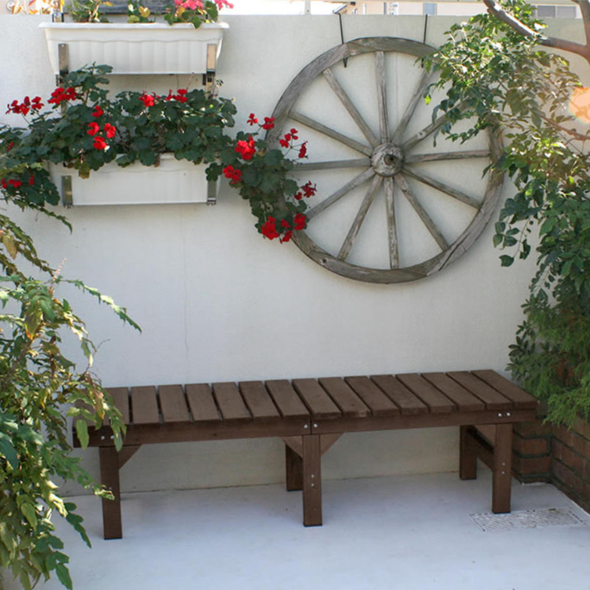 楽天市場】ユニット縁台ベンチ hiyori 幅154.5 奥行55 （ ガーデン