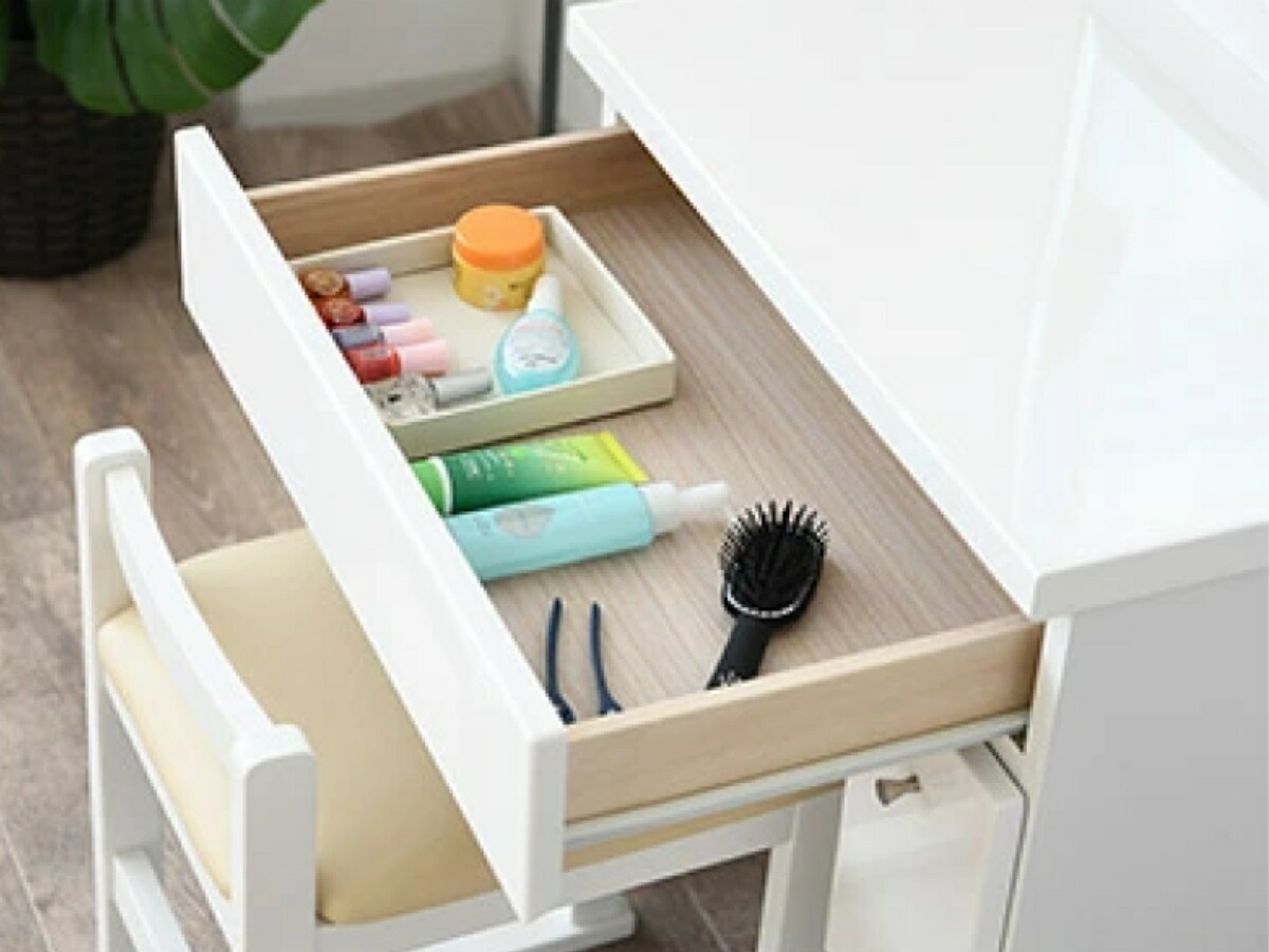 楽天市場】ドレッサー 鏡台 一面鏡 幅58.5cm プリマ （ 奥行41cm