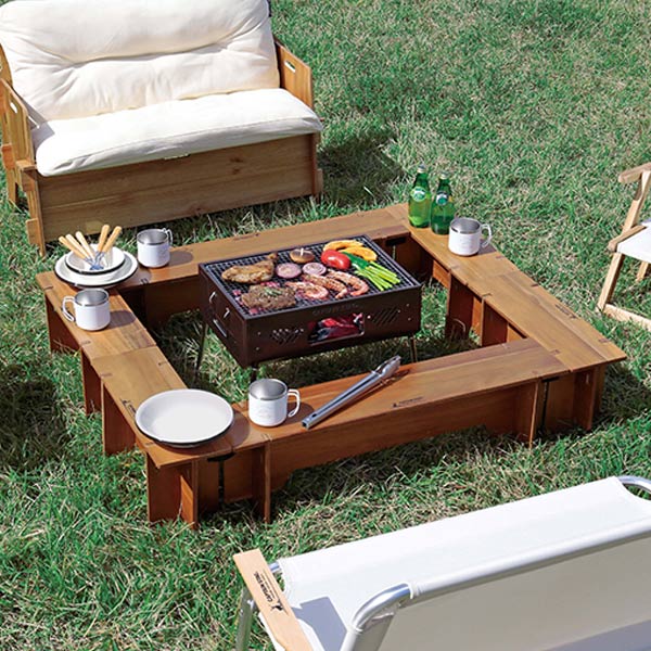 楽天市場】アウトドアテーブル Fire&Grillテーブルセット 6点 CS