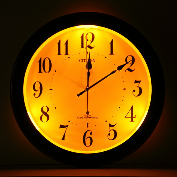 楽天市場】掛け時計 電波時計 シチズン CITIZEN 夜間自動点灯機能付き