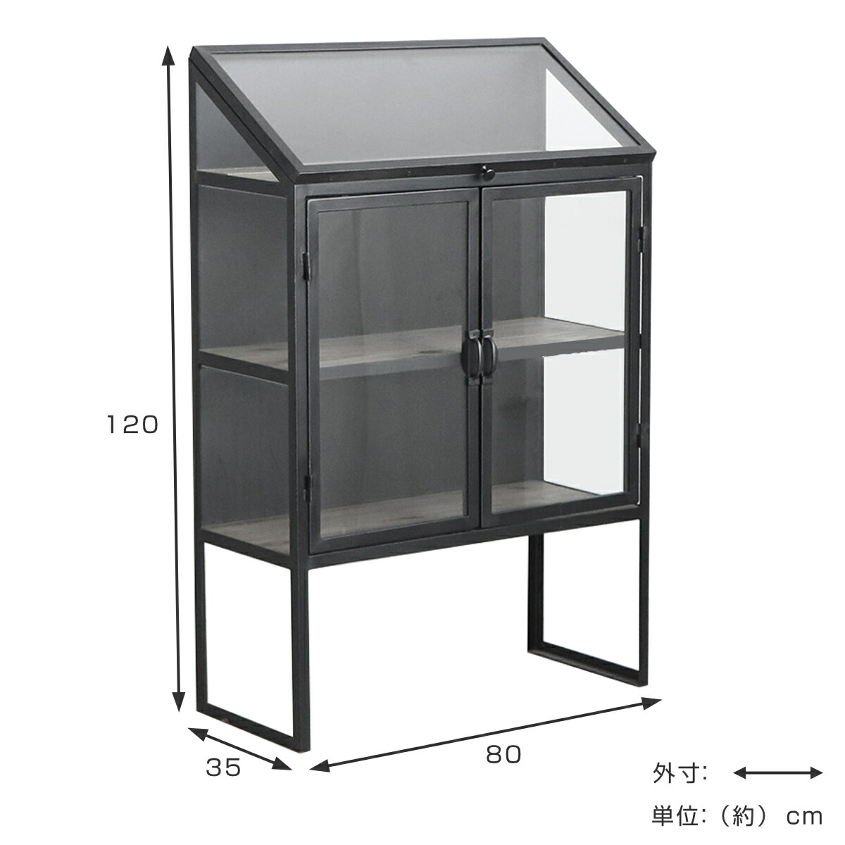 楽天市場】ガラスキャビネット ディスプレイラック スチールフレーム