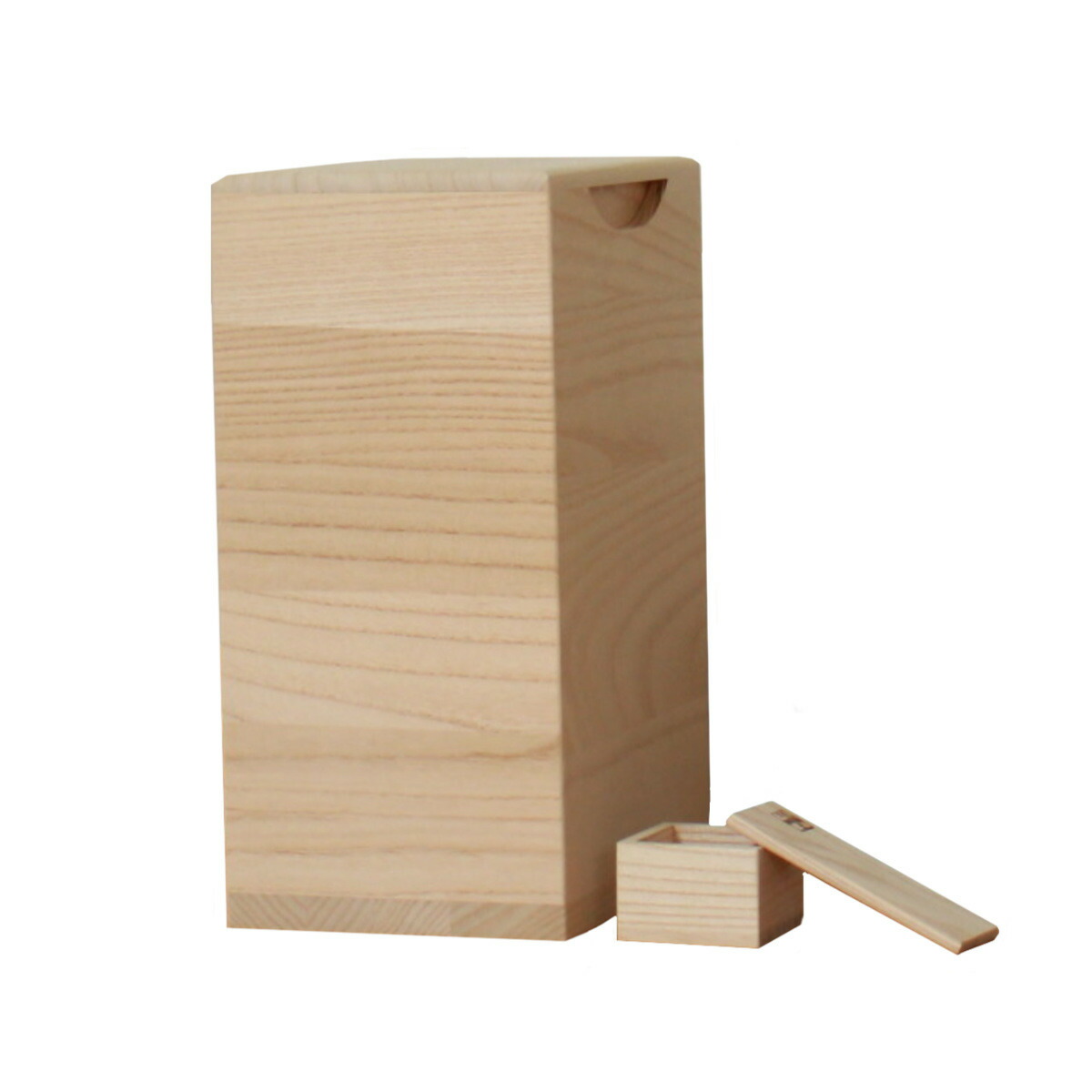 楽天市場】米びつ 10kg 桐の米びつ 縦長型 無地 一合升 すり切り棒付き