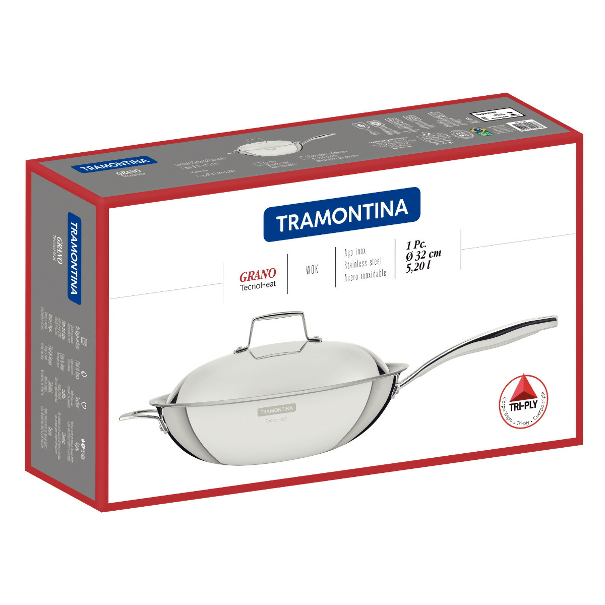 楽天市場】フライパン 32cm IH対応 深型 蓋付き ステンレス製 グラーノ