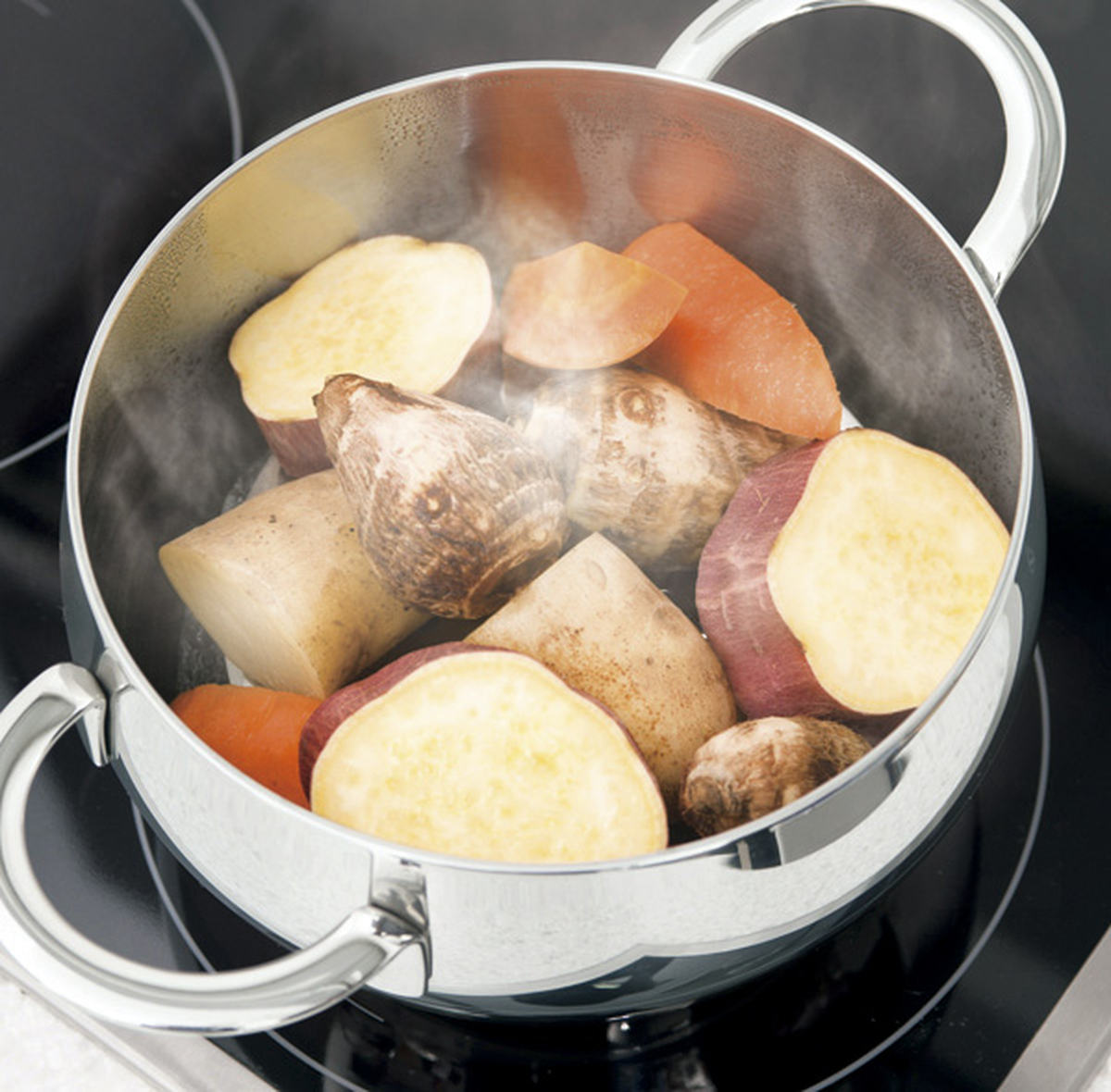 楽天市場】ビタクラフト 無水調理鍋 24cm IH対応 アップル