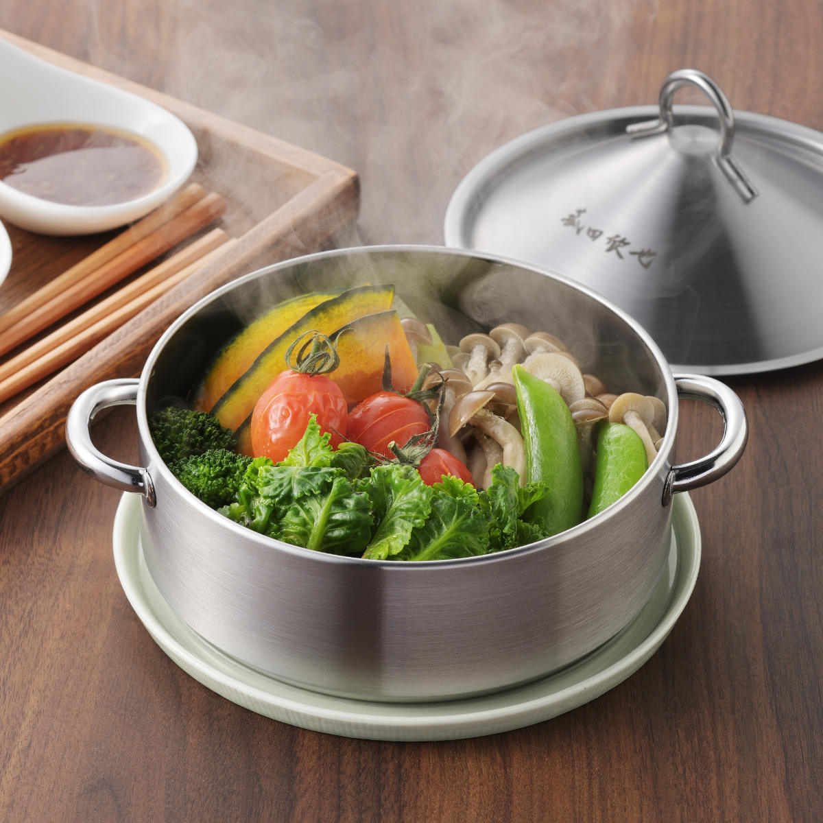 楽天市場】飲茶蒸し鍋 16cm 2段 IH対応 ステンレス製 日本製 菰田欣也