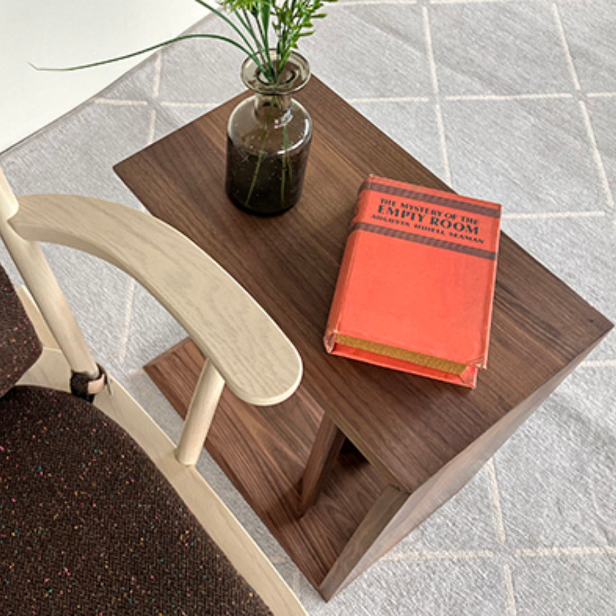 楽天市場】サイドテーブル ウォールナット 2Way 縦置き 横置き （ 2way