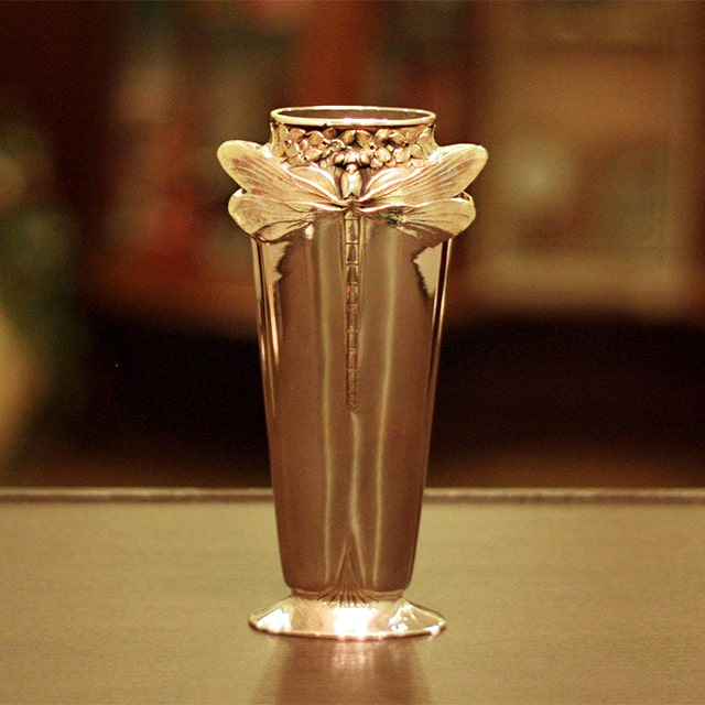 楽天市場】Christofle(クリストフル) アールヌーボ 花瓶 ch-110