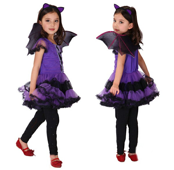 楽天市場】ハロウィン コスプレ 子供 女の子 悪魔 魔女 コウモリ