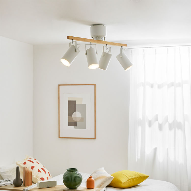 楽天市場】シーリングライト スポットライト 4灯 led 照明 天井照明