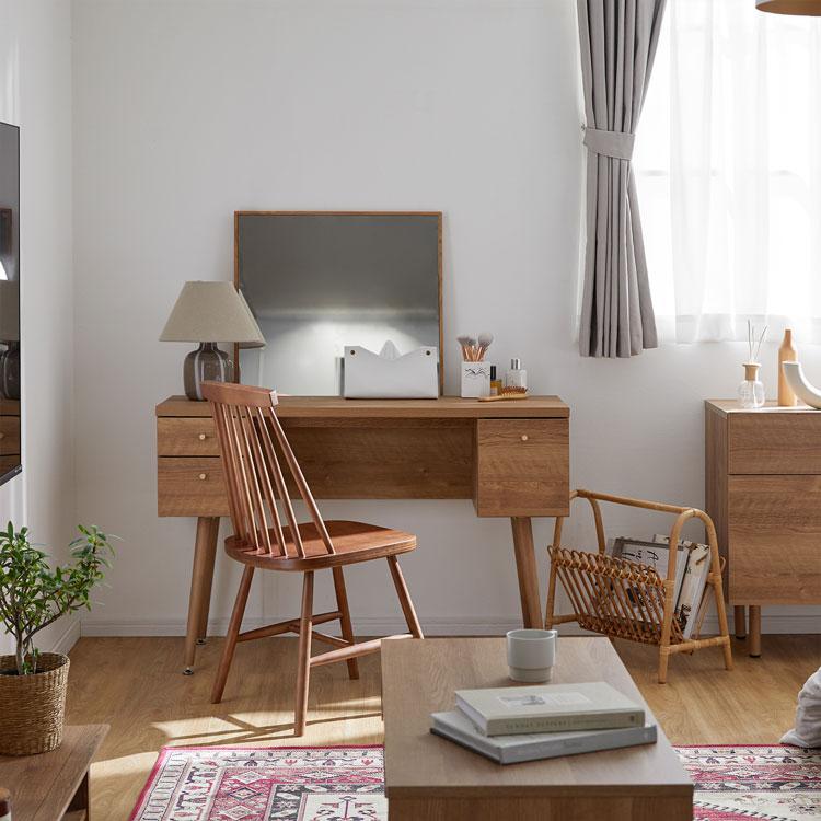 楽天市場】ドレッサー デスク 可愛い コンパクト デスクドレッサー