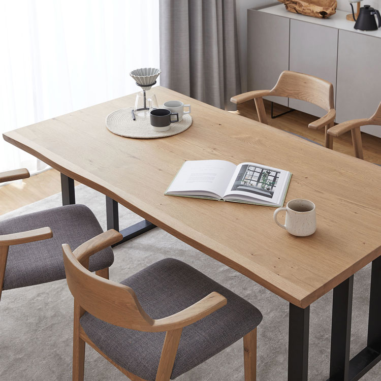 楽天市場】ダイニングテーブル 曲線 幅160 180 高さ70cm 4人掛け