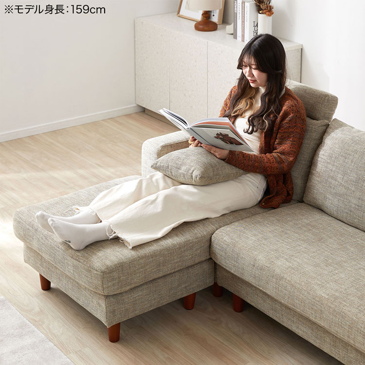 楽天市場】カウチソファ ソファー カウチソファー 三人掛け ソファ