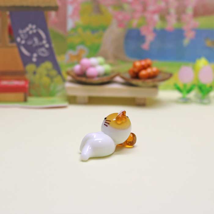 楽天市場】ガラス細工 酔っ払いな三毛猫(ビール) ネコ 猫 ねこ 三毛 三