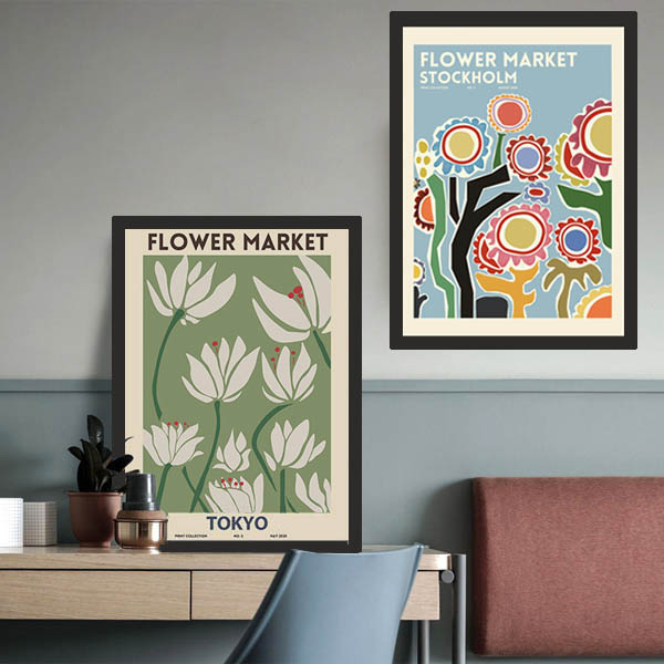 楽天市場】単品 額入り アートポスター 33×43cm アートパネル 枠付き