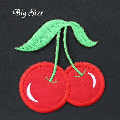 楽天市場】ワッペン さくらんぼ チェリー 大きいサイズ 最大横幅6.1