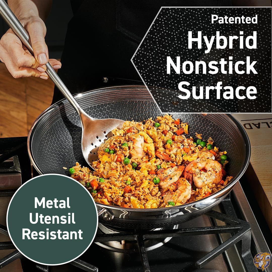 楽天市場】HexClad ハイブリッド ノンスティック 中華鍋 【26cm