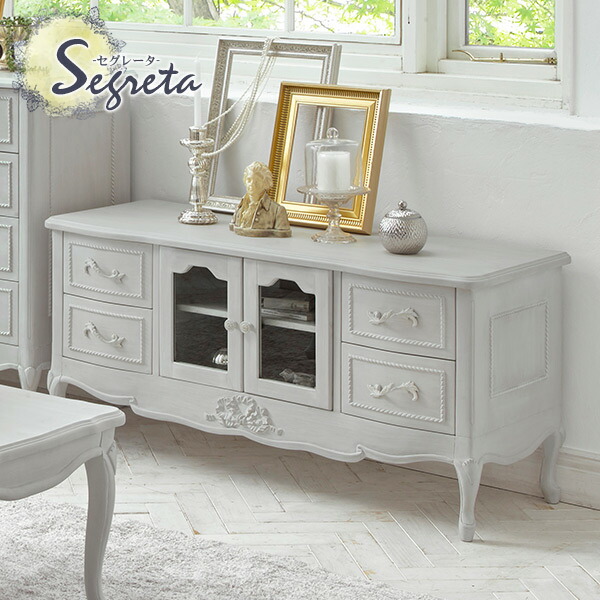 楽天市場】シャビーシック アンティーク風 猫脚リビングボード