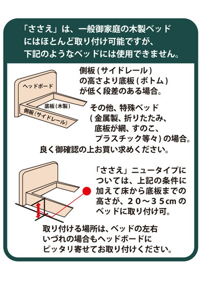 楽天市場】ベッド用てすり「ささえ」 ニュータイプ 島製作所｜介護用品