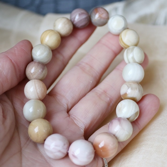楽天市場】アラシャン瑪瑙 マルチカラー ブレスレット 12mm 天然石