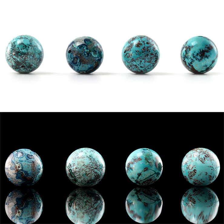 楽天市場】【1粒売り ビーズ】クリソコラ 8mm ブルー 家庭円満 運気