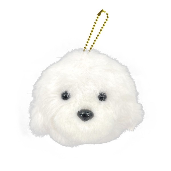楽天市場】ふわふわ わんこ フェイスマスコット キーホルダー