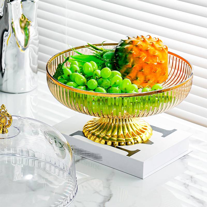 楽天市場】フルーツ皿 ケーキスタンド 蓋付き ケーキ台 コンポート