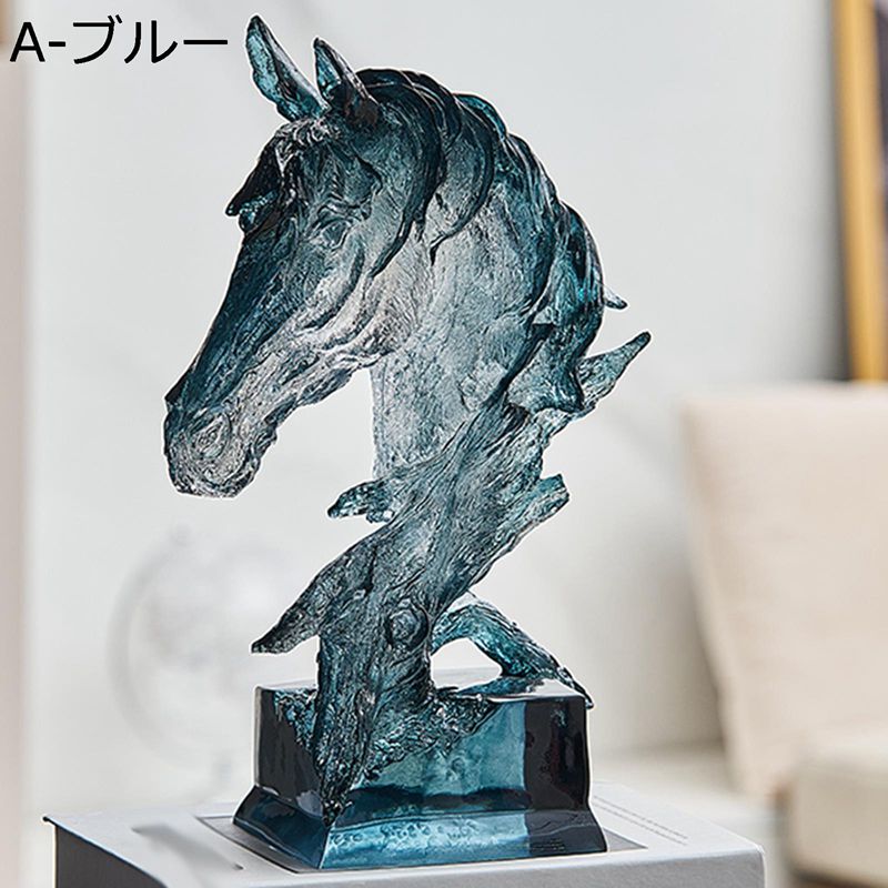 楽天市場】馬の頭の置物 馬の彫像 動物の彫刻 馬首 北欧風 おしゃれ