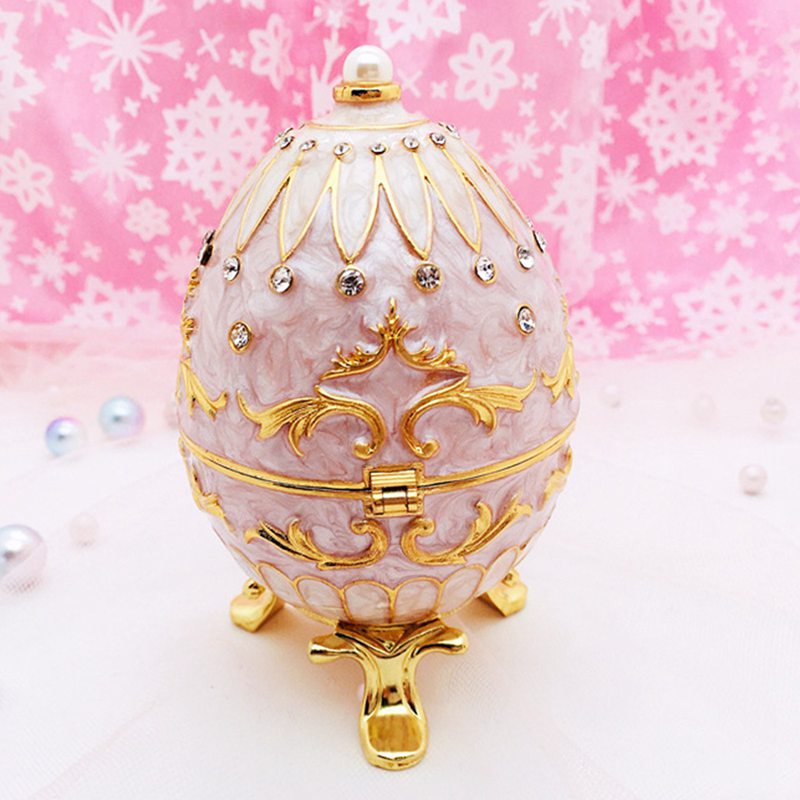 楽天市場】卵の形たまご ジュエリーボックス 合金製 イースターエッグ