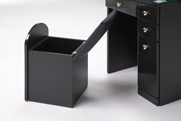 楽天市場】ドレッサー LED ライト付き 幅80cm スツール付き 2点セット