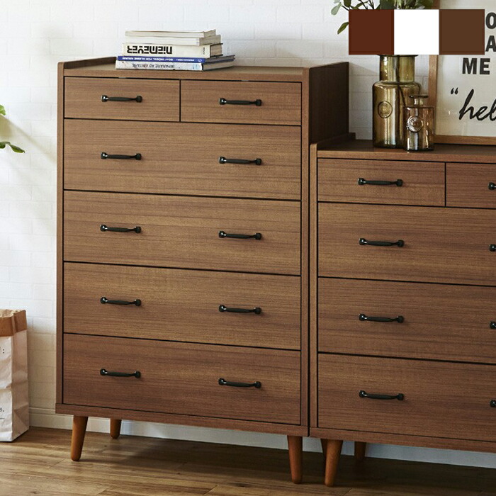 楽天市場】北欧 北欧風 チェスト ハイチェスト 脚付き タンス 幅80cm 5