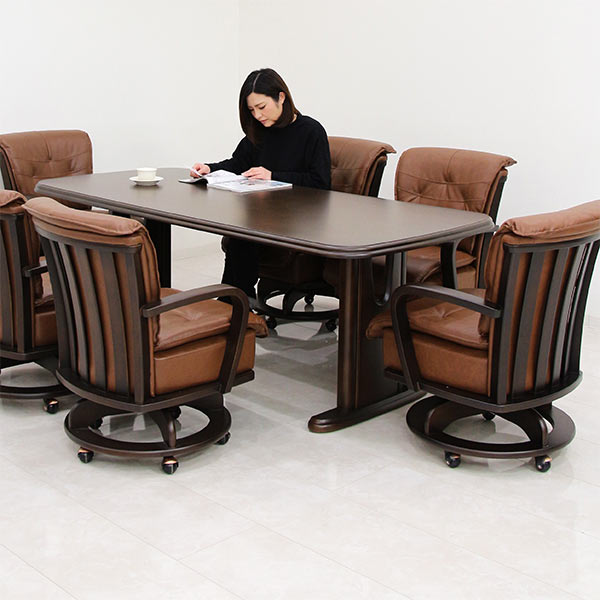 楽天市場】ダイニングセット 6人掛け 大型 ダイニングテーブルセット 7