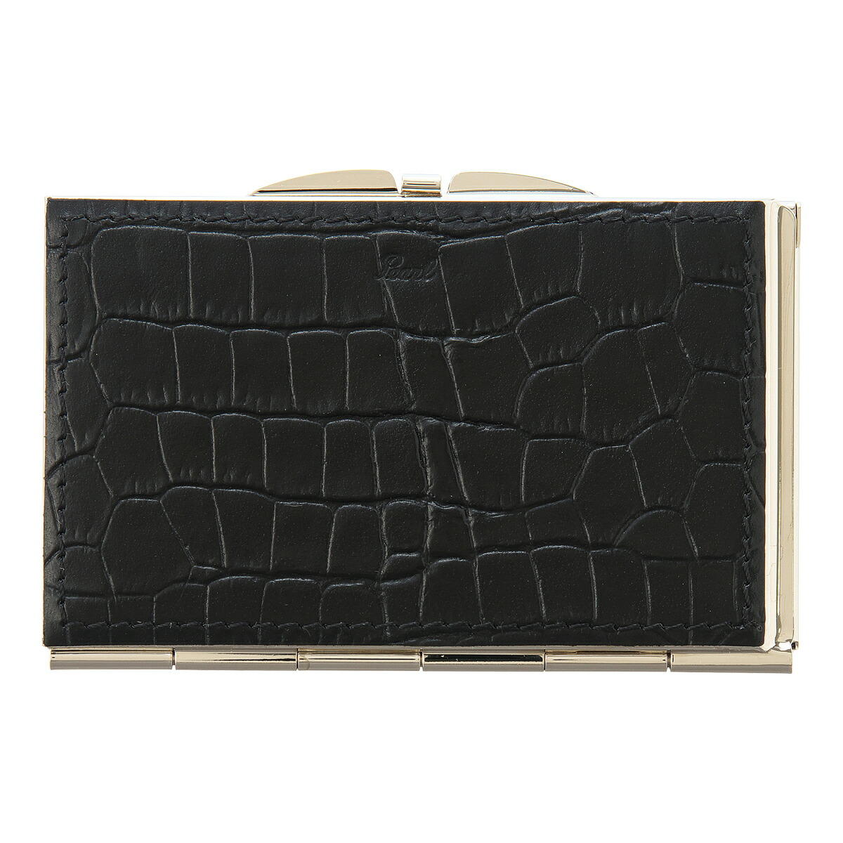 楽天市場】PEARL 2WAYカードケース クロコ型押しレザー牛革 名刺入れ