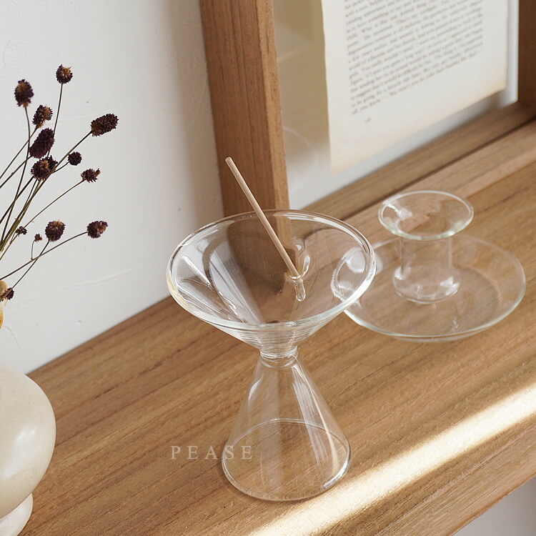 楽天市場】【最強配送】ガラス インセンスホルダー お香立て