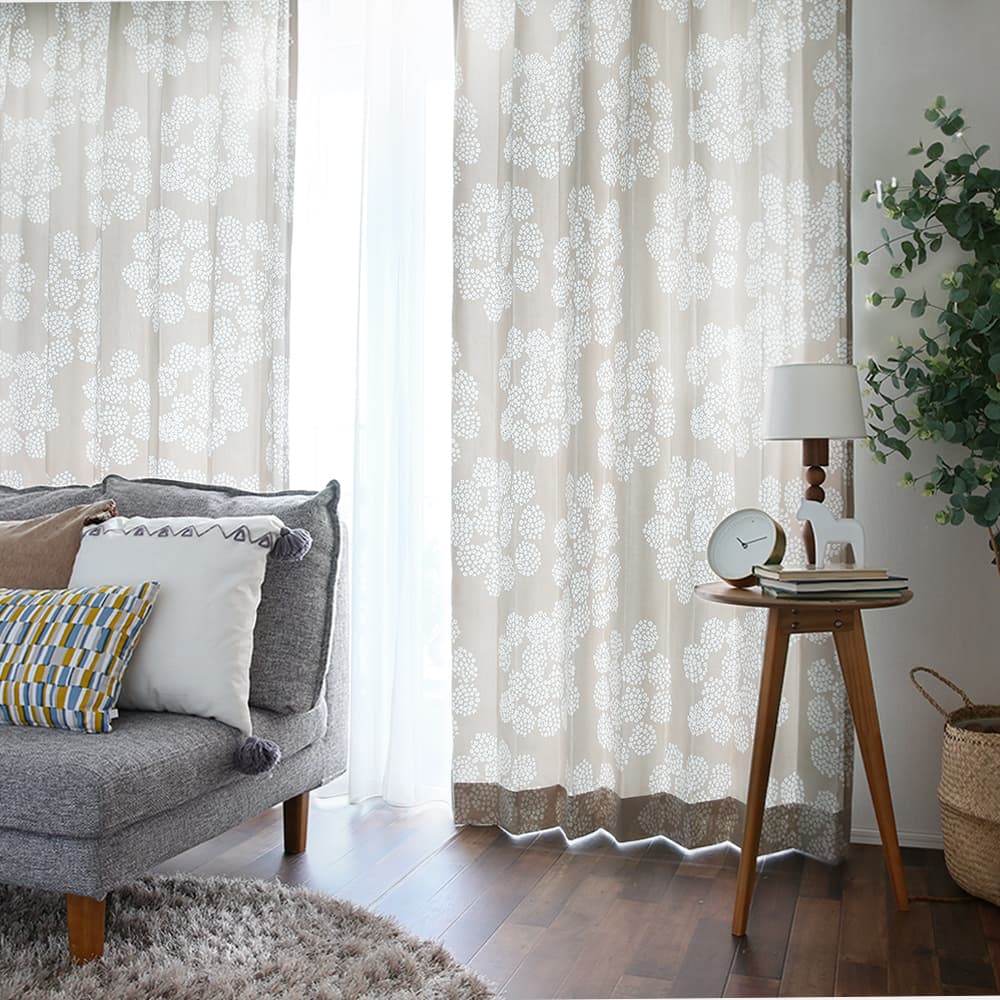 楽天市場】【マラソン限定クーポン！2/23まで】花柄 カーテン おしゃれ