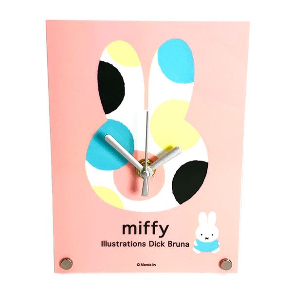 楽天市場】ミッフィー miffy アクリル時計 オータムカラー クロック