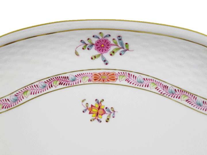 楽天市場】ヘレンド アポニーフラワー パーティー(モカ)トレイ40.5cm