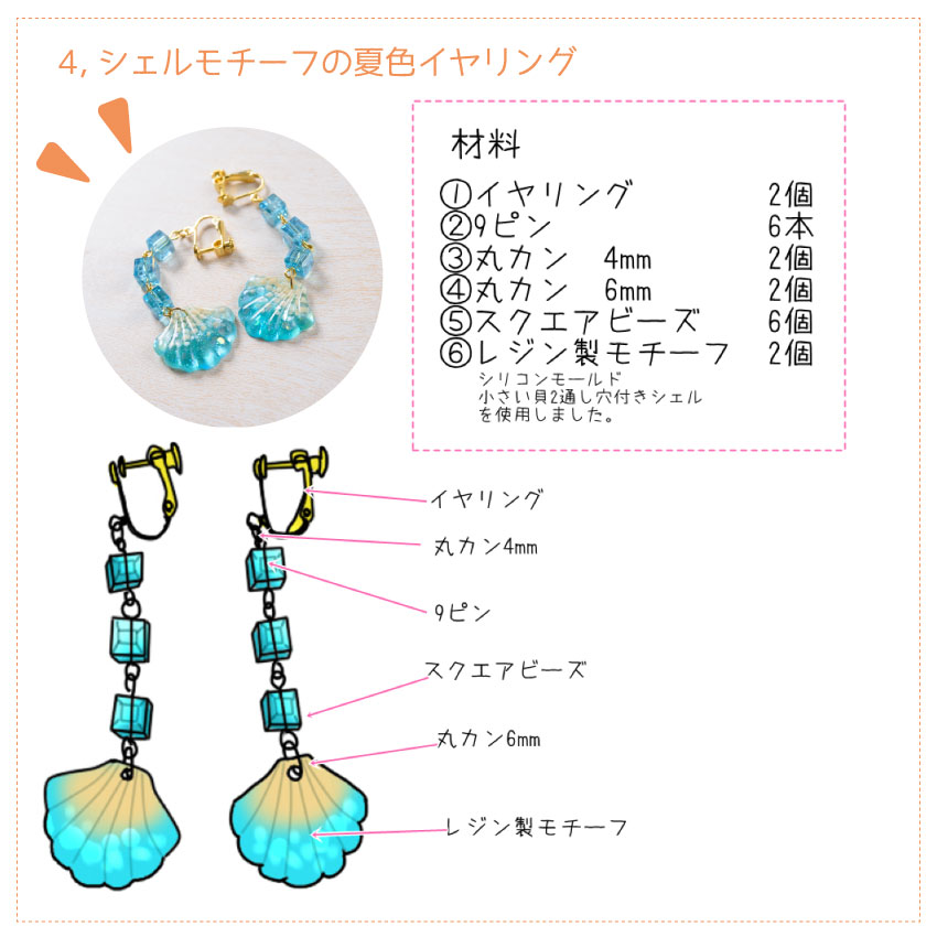楽天市場】【毎日発送】 アクセサリーパーツ ハンドメイド セット 20種