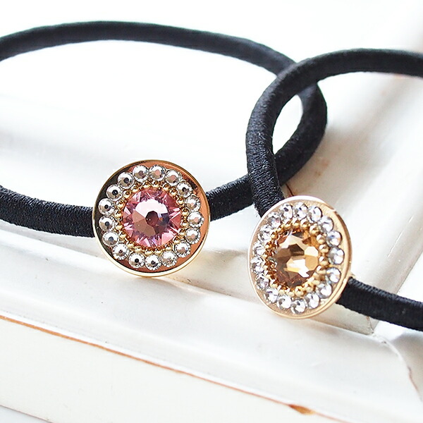 楽天市場】ヘアゴム 大人っぽい 細 シンプル 大粒スワロフスキー