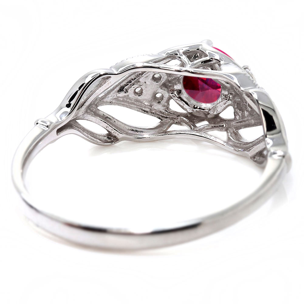 楽天市場】プラチナ リング ルビー pt900 指輪 レディース 7月誕生石