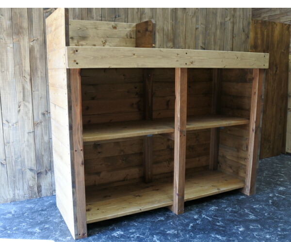 楽天市場】無垢材 ヴィンテージ レジカウンター 幅120cm オーダー