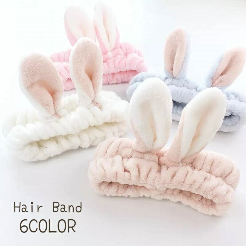 楽天市場】送料無料 ヘアバンド 洗面用 レディース ウサギ アニマル