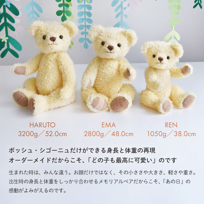 楽天市場】【身長体重ベア】2025年限定メモリアルベア 春夏モデル