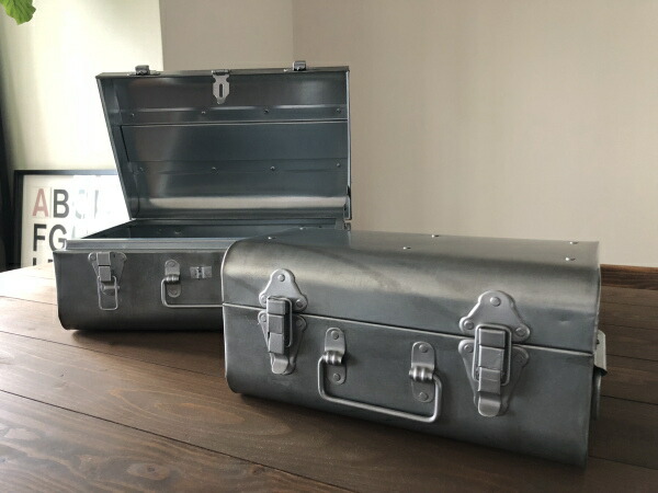 楽天市場】ブリキ 小物入れ 2個セット（S/M各1個）レトロ 収納ボックス