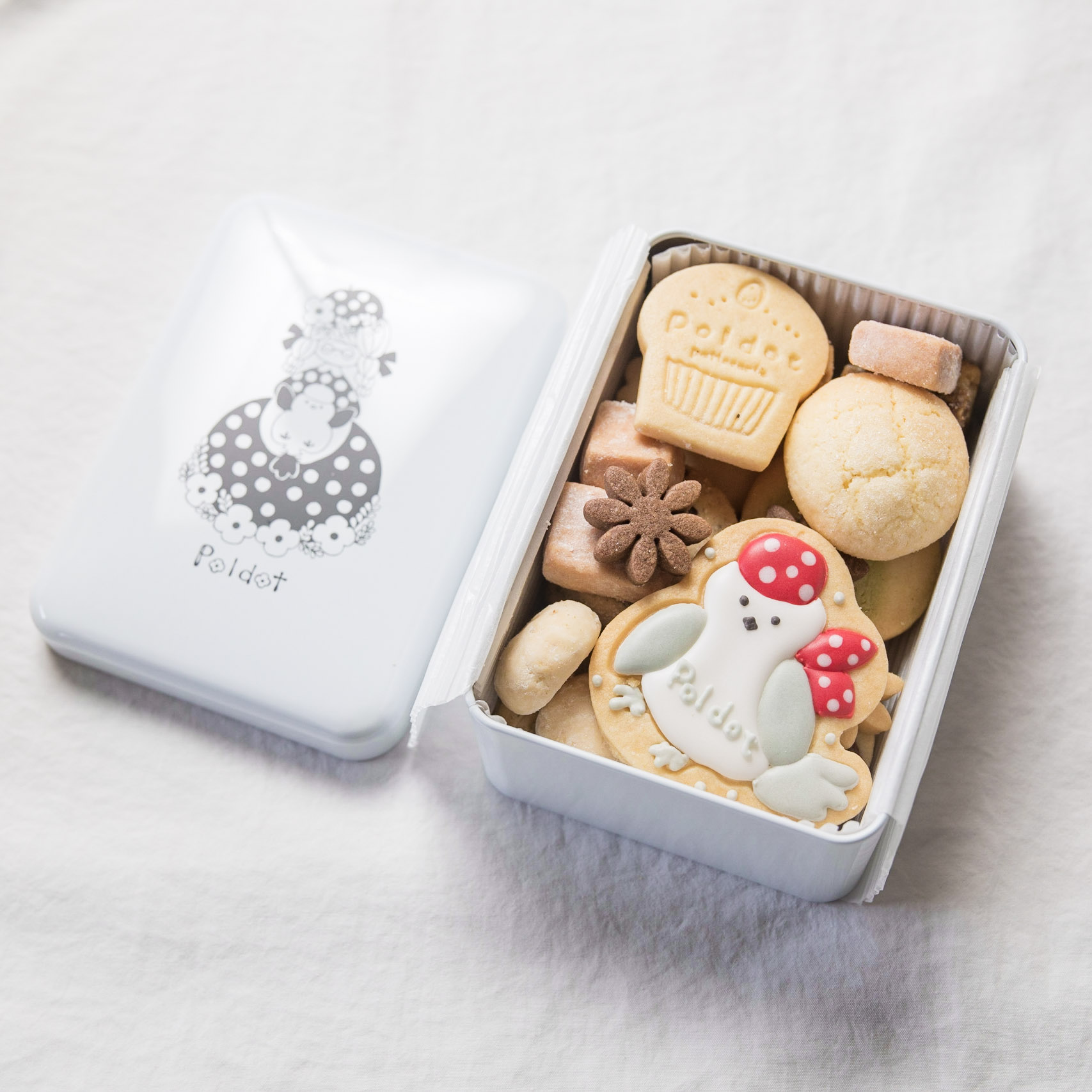 楽天市場】プティ シマエナガのドットちゃん P18 クッキー クッキー缶